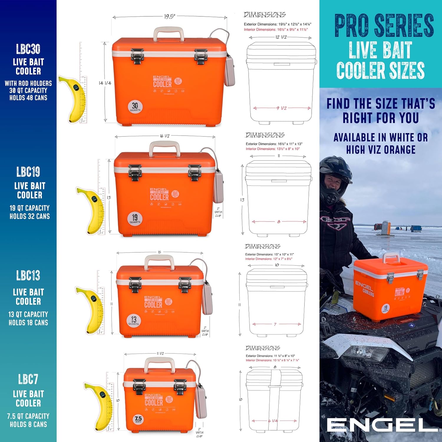 Engel® Live Bait Cooler Box – 2nd Gen 2-Speed Aerator