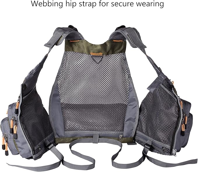 BASSDASH Strap Fishing Vest Adjustable